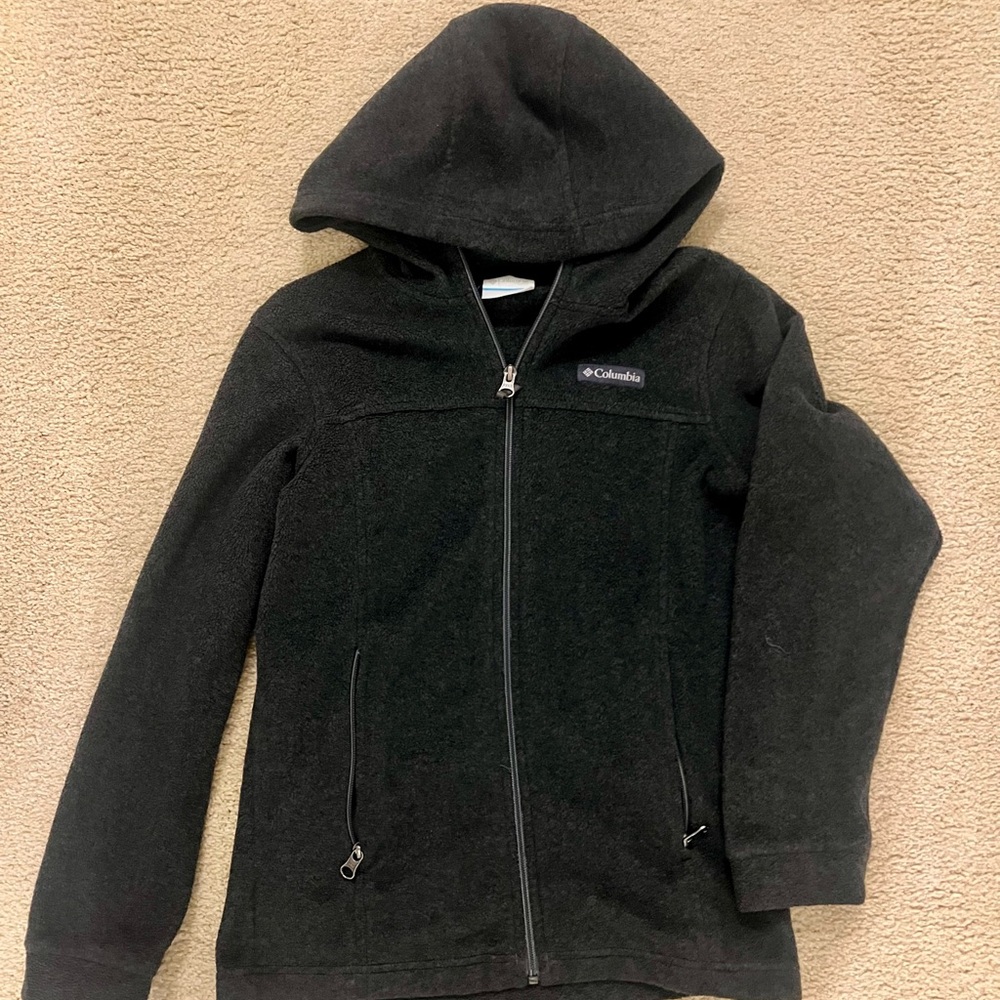 Columbia Kids Fleece Zip Up Jacket - GRAY